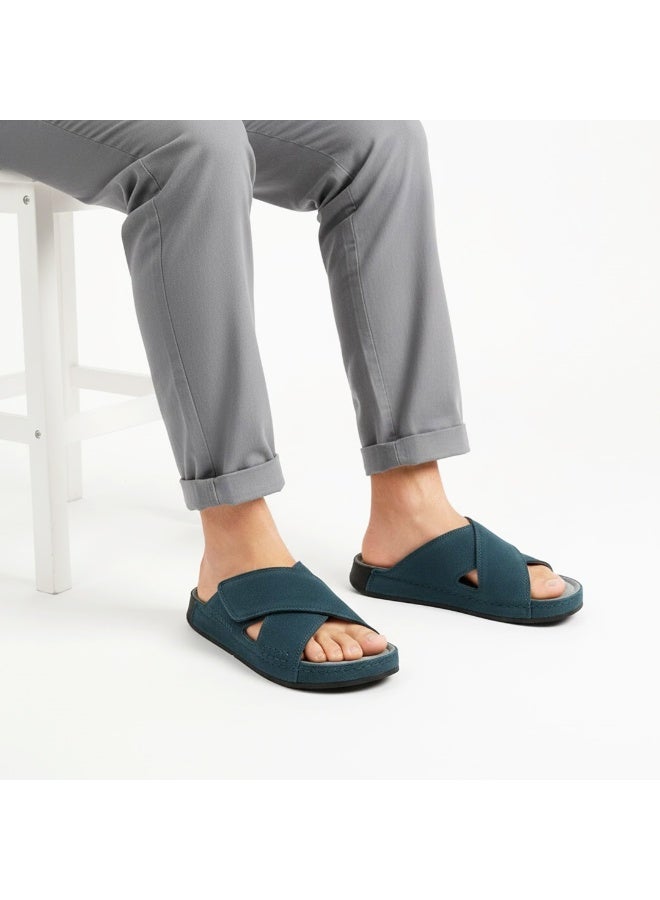 Stylish men's slippers with a modern and comfortable design – genuine leather and non-slip orthopedic sole, available in various sizes and colors. - Image 3